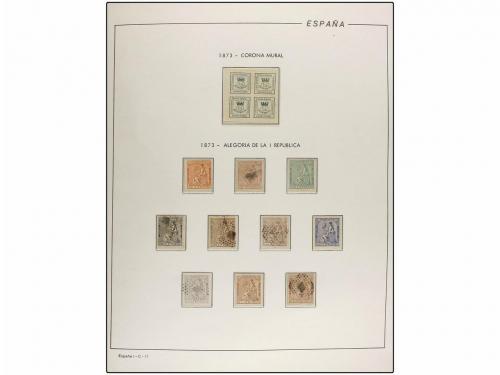 LOTES y COLECCIONES. ESPAÑA. Colección de 1850 a 1950 montad