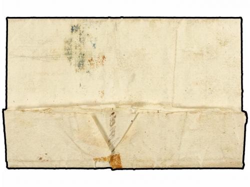 ✉ ESPAÑA: PREFILATELIA. 1843. OROZVETELU a MARCILLA. Marca N