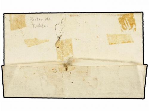 ✉ ESPAÑA: PREFILATELIA. 1840. BARASOAÍN a FRANCIA. Marca B/N