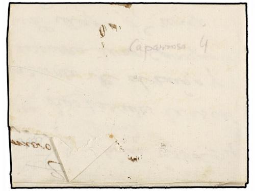 ✉ ESPAÑA: PREFILATELIA. 1794. CAPARROSO a RONCAL. Marca NAVA