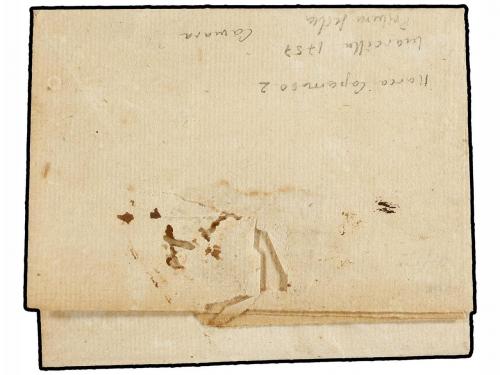 ✉ ESPAÑA: PREFILATELIA. 1757. CAPARROSO a CORELLA. Marca NAV