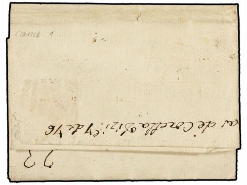 ✉ ESPAÑA: PREFILATELIA. 1776. CORELLA a TUDELA. Marca NAVARR