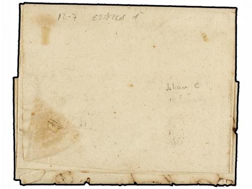 ¿ ESPAÑA: PREFILATELIA. 1747. ESTELLA a CORELLA. Marca PA/ES