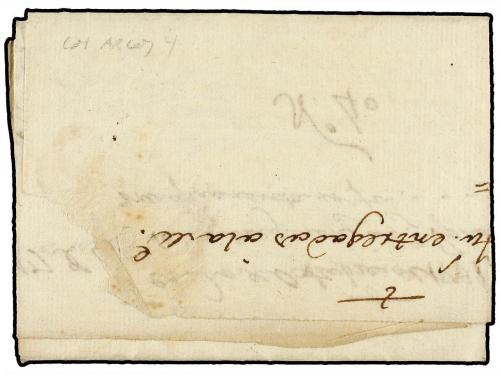 ¿ ESPAÑA: PREFILATELIA. 1791. LOS ARCOS a PAMPLONA. Marca NA