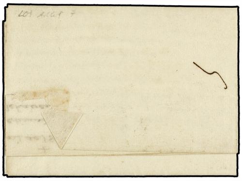 ¿ ESPAÑA: PREFILATELIA. 1827. LOS ARCOS a PAMPLONA. Marca LO