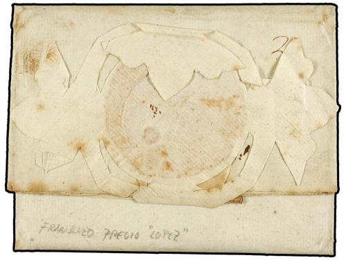 ✉ ESPAÑA: PREFILATELIA. 1779. PAMPLONA a VIANA. Carta con in