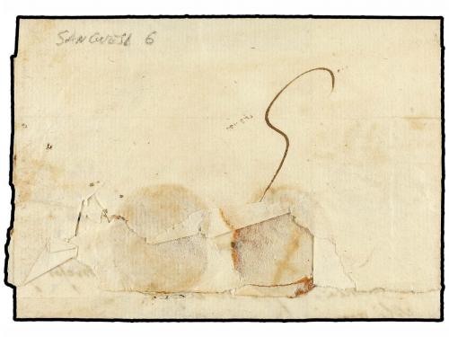 ✉ ESPAÑA: PREFILATELIA. 1827. SANGUESA a PAMPLONA. Marca FRA