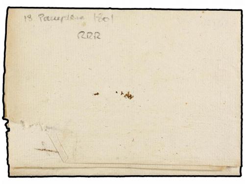 ✉ ESPAÑA: PREFILATELIA. 1801. PAMPLONA a TUDELA. Marca PAMPL