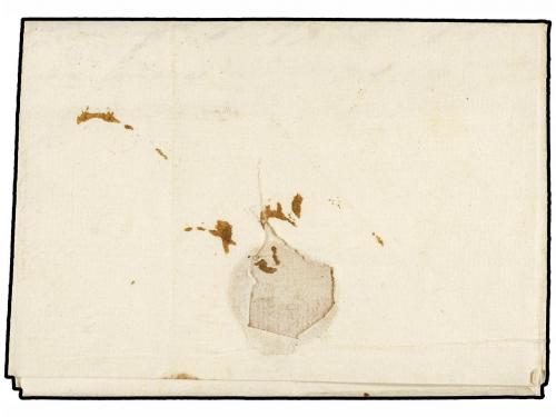 ✉ MEXICO. 1809. VERACRUZ a CALELLA. Marca NUEVA/ESPAÑA en ne