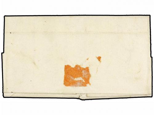 ✉ ESPAÑA: PREFILATELIA. 1699 (1 Mayo). BARCELONA a LYON. Mar