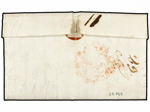 ¿ ESPAÑA: PREFILATELIA. (1841 CA.). BALAGUER a GALICIA. Cart