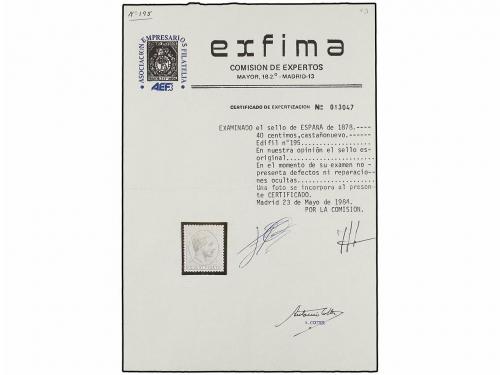 * ESPAÑA. Ed. 190/99 sin 192. SERIE COMPLETA (sin el 10 cts.