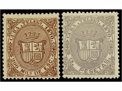 * COLONIAS ESPAÑOLAS: CUBA. Ed. T-7/10. SERIE COMPLETA, cent