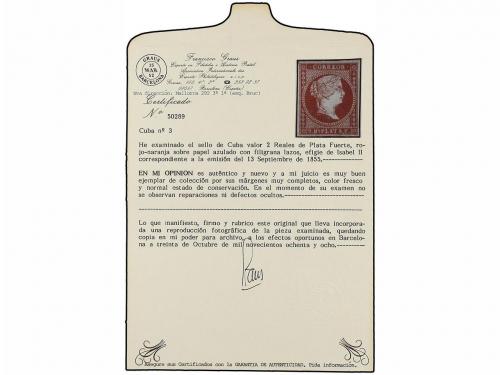 (*) COLONIAS ESPAÑOLAS: ANTILLAS. Ed. 3. 2 reales carmín. MA