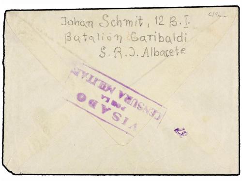 ¿ ESPAÑA GUERRA CIVIL. BRIGADAS INTERNACIONALES. Sobre envia