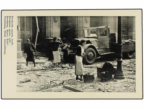 ✉ ESPAÑA GUERRA CIVIL. BOMBARDEO DE BARCELONA. 13 impactante