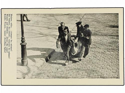 ✉ ESPAÑA GUERRA CIVIL. BOMBARDEO DE BARCELONA. 13 impactante