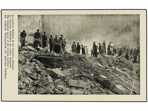 ✉ ESPAÑA GUERRA CIVIL. BOMBARDEO DE BARCELONA. 13 impactante