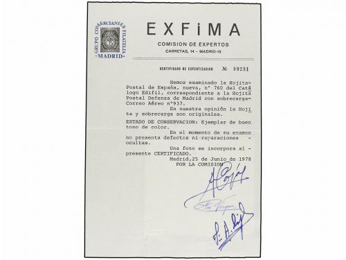 ** ESPAÑA. Ed. 760. HB. Aéreo + 5 pts. azul. Excelente conse