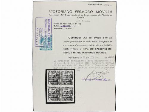** ESPAÑA. Ed. 1083A/B. CANARIAS CORREO. I TIRADA. Bloque de