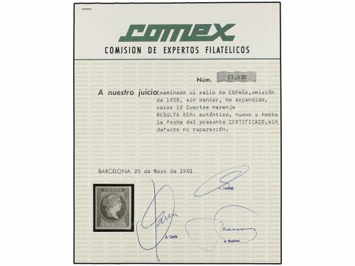 * ESPAÑA. Ed. NE 1A. NO EMITIDO. 12 cuartos naranja (segunda