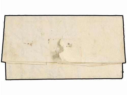 ✉ ESPAÑA: PREFILATELIA. 1827. SAN ROQUE DEL PRADO a OVIEDO. 