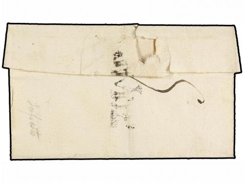 ✉ ESPAÑA: PREFILATELIA. (1835 CA.). Envuelta circulada a OVI