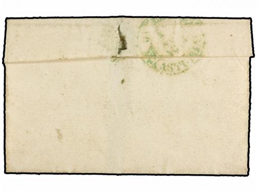 ✉ ESPAÑA: PREFILATELIA. 1847. CASTROPOL a OVIEDO. Fechador C