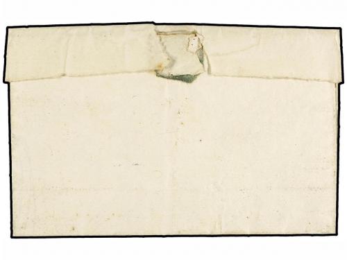 ¿ ESPAÑA: PREFILATELIA. 1848. VILLAVICIOSA a GIJÓN. Fechador