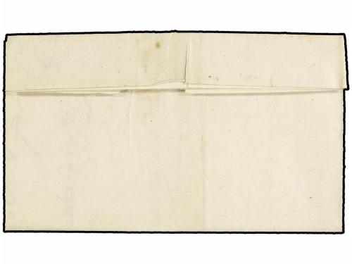 ✉ ESPAÑA: PREFILATELIA. 1840. INFIESTO a GIJÓN. Fechador INF