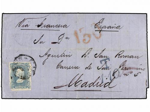 ✉ MEXICO. 1876. S. LUIS DE POTOSÍ a MADRID. Circulada con se