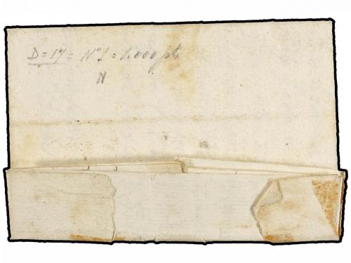 ¿ ESPAÑA: PREFILATELIA. 1814. Carta completa sin indicación