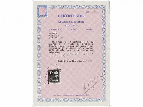 ** ESPAÑA. Ed. 1083. CANARIAS AVIÓN SIN NÚMERO. Muy bonito e