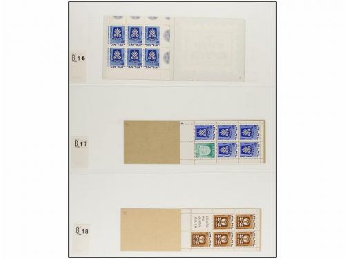 LOTES y COLECCIONES. ISRAEL. Colección de CARNETS. INTERESAN