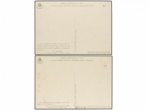 ✉ ESPAÑA GUERRA CIVIL. Dos tarjetas postales sobre la interv