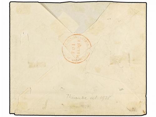 ✉ FRANCIA. 1883. PARÍS carta sin franqueo tasada a la llegad