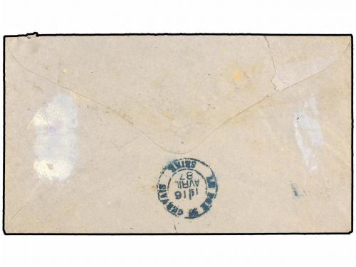 ✉ FRANCIA. 1887. LE PRE ST. GERVAIS SEIN. TELEGRAMA circulad