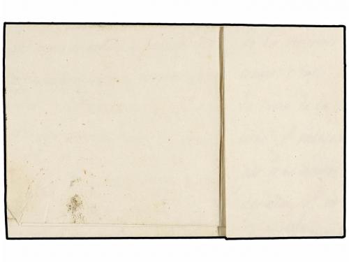 ¿ ESPAÑA. Ed. 1. 1850. SEVILLA a CÁDIZ. 6 cuartos negro, mat