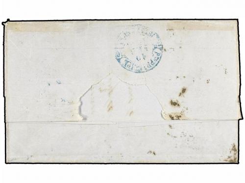 ¿ ESPAÑA. Ed. 34 (2). 1855. BARCELONA a PUERTO PRÍNCIPE. 1 r