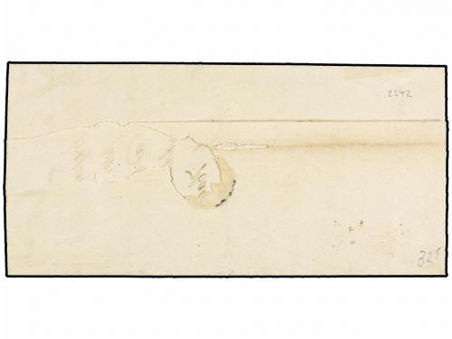 ✉ ESPAÑA. Ed. 32A. 1855. LA LAGUNA a SANTA CRUZ DE TENERIFE.