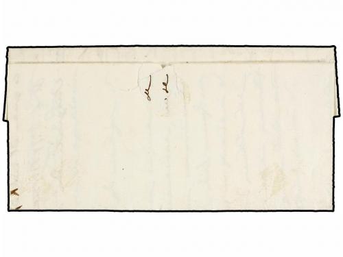 ✉ ESPAÑA. Ed. 32. 1855. PUERTO OROTAVA a LA LAGUNA. 2 cuarto