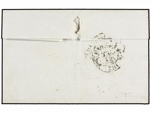 ¿ ESPAÑA. Ed. 17. 1853. VALENCIA a MADRID. 6 cuartos carmín,