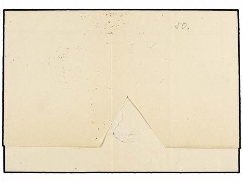 ✉ ESPAÑA. Ed. 1. 1850. SALAMANCA a MADRID. 6 cuartos negro, 