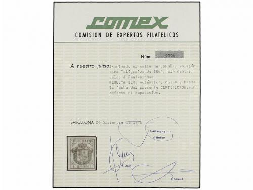 * ESPAÑA: TELEGRAFOS. Ed. 1/4. SERIE COMPLETA. PRECIOSA. Cer