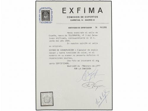 * ESPAÑA: TELEGRAFOS. Ed. 1/4. SERIE COMPLETA. PRECIOSA. Cer