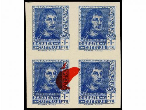 (*) ESPAÑA. Ed. NE 58/59. NO EMITIDOS. 50 cts. pizarra y 1 p