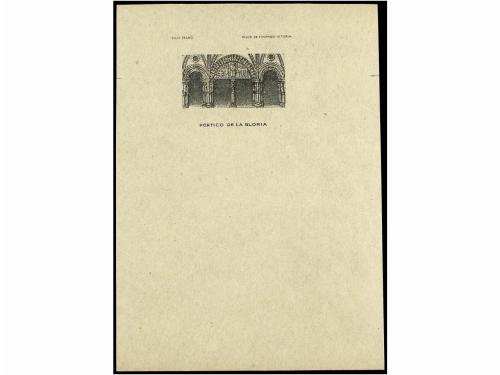 ESPAÑA. Ed. 835. PRUEBA DE PLANCHA. 1 pta. azul, MARCO SOLAM