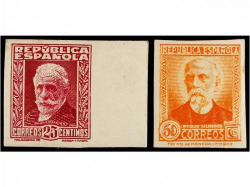 * ESPAÑA. Ed. 662/75s. SERIE COMPLETA SIN DENTAR. Reengomado