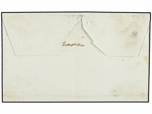 ¿ ESPAÑA. Ed. 1. 1850. TERUEL a MADRID. 6 cuartos negro, mat