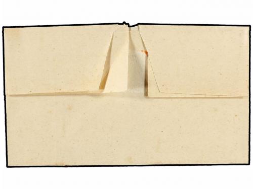 ✉ ESPAÑA. Ed. 1. 1850. PLASENCIA a MADRID. 6 cuartos negro, 